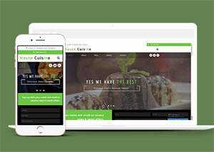 响应式烹饪厨师网站模板下载 - 天能资源