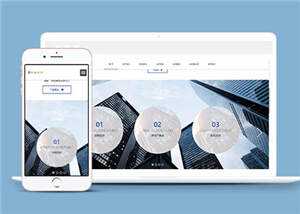 响应式金融服务公司网站源码下载 - 天能资源