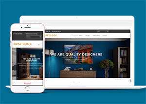 室内装修设计类网站静态模板 - 天能资源