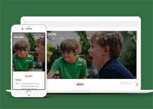 儿童教育学校静态网站模板下载 - 天能资源