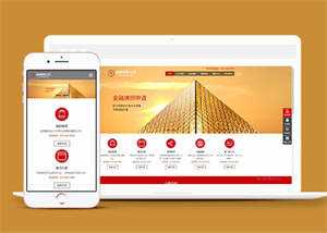 金融理财投资类网站前端模板下载 - 天能资源