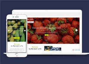 响应式果蔬大棚企业源码模板下载 - 天能资源