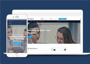 简洁业务咨询分析公司网站模板源码下载 - 天能资源