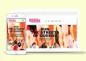 简洁跑步健身俱乐部类网站模板 - 天能资源