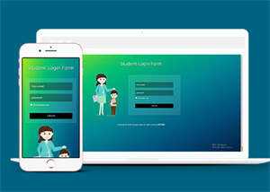 宽屏教育网站会员登录模板下载 - 天能资源