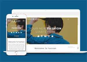 宽屏创意时尚服装网站模板下载 - 天能资源