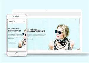 时尚女装展示HTML5网页模板下载 - 天能资源