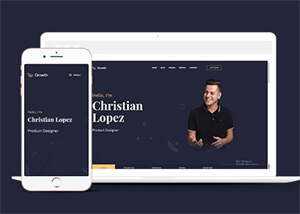个人摄影师博客网页模板下载 - 天能资源
