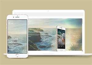 图片视差APP应用网站模板下载 - 天能资源