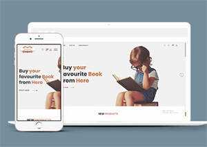儿童书籍网上商店HTML5模板下载 - 天能资源