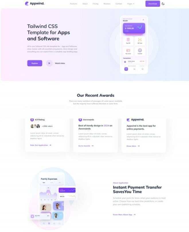 APP开发软件设计CSS网站html模板 - 天能资源