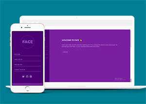 紫色全屏个人简历网页模板下载 - 天能资源