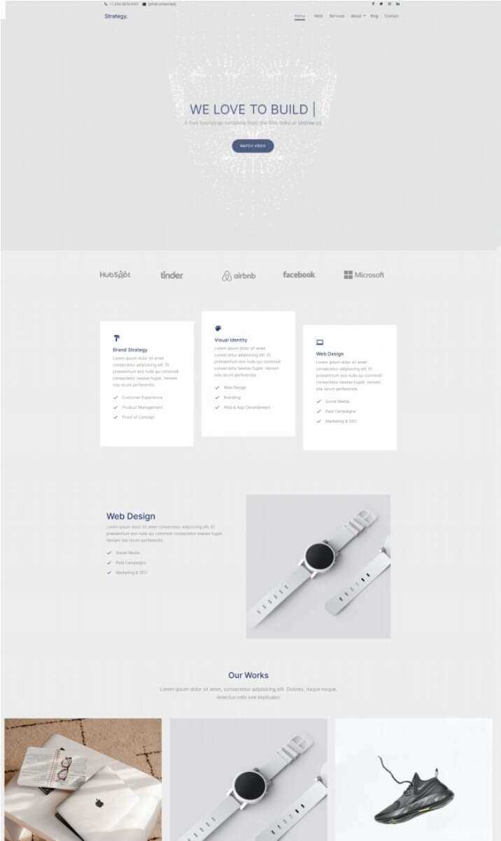 品牌视觉设计公司网站html模板 - 天能资源