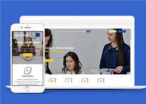 职业管理服务HTML网站模板下载 - 天能资源
