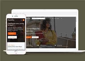 简洁心理学学习平台HTML网站模板下载 - 天能资源