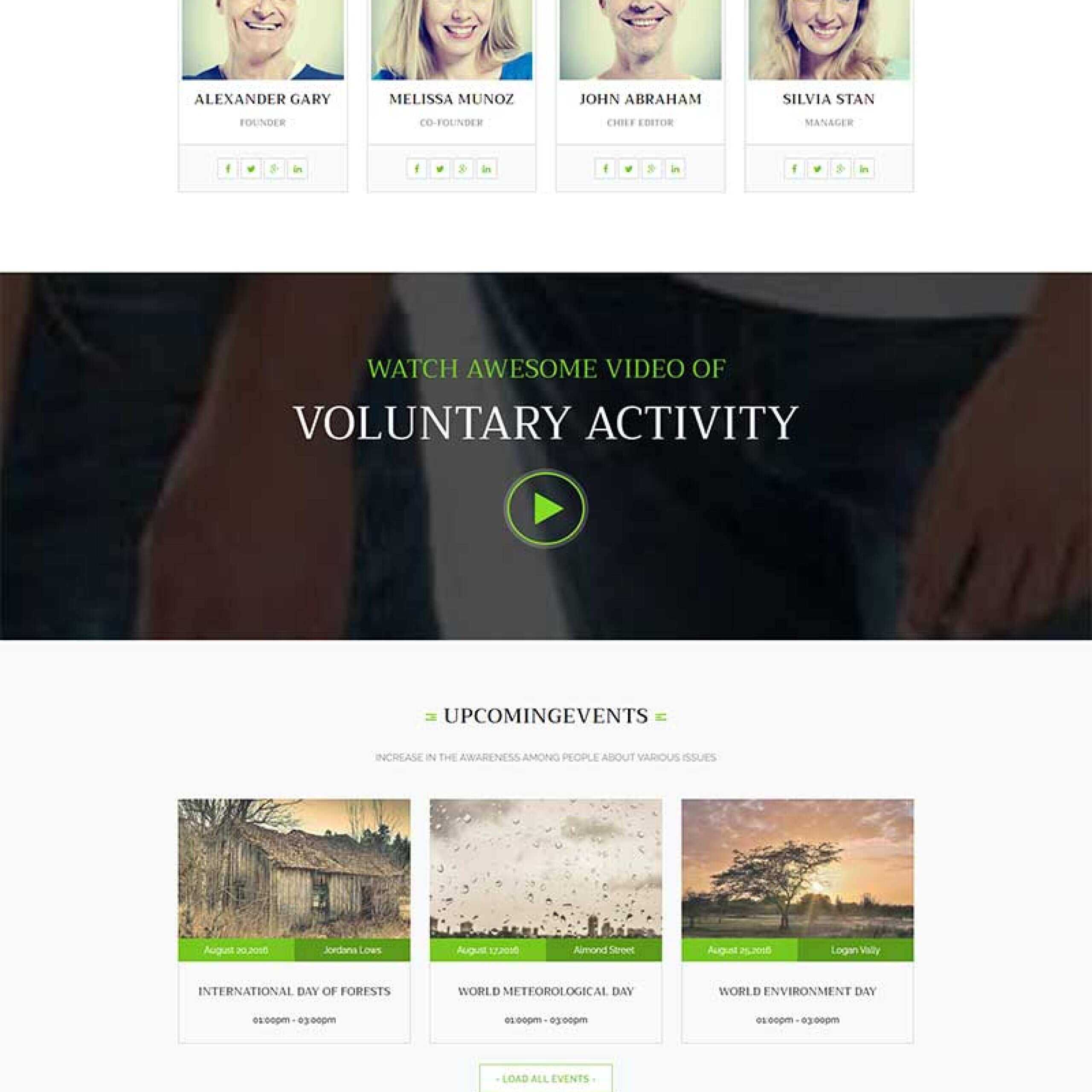 绿色环保公益网站html模板 - 天能资源