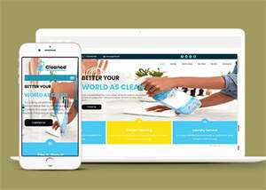 消毒液洁具企业响应式网站模板 - 天能资源