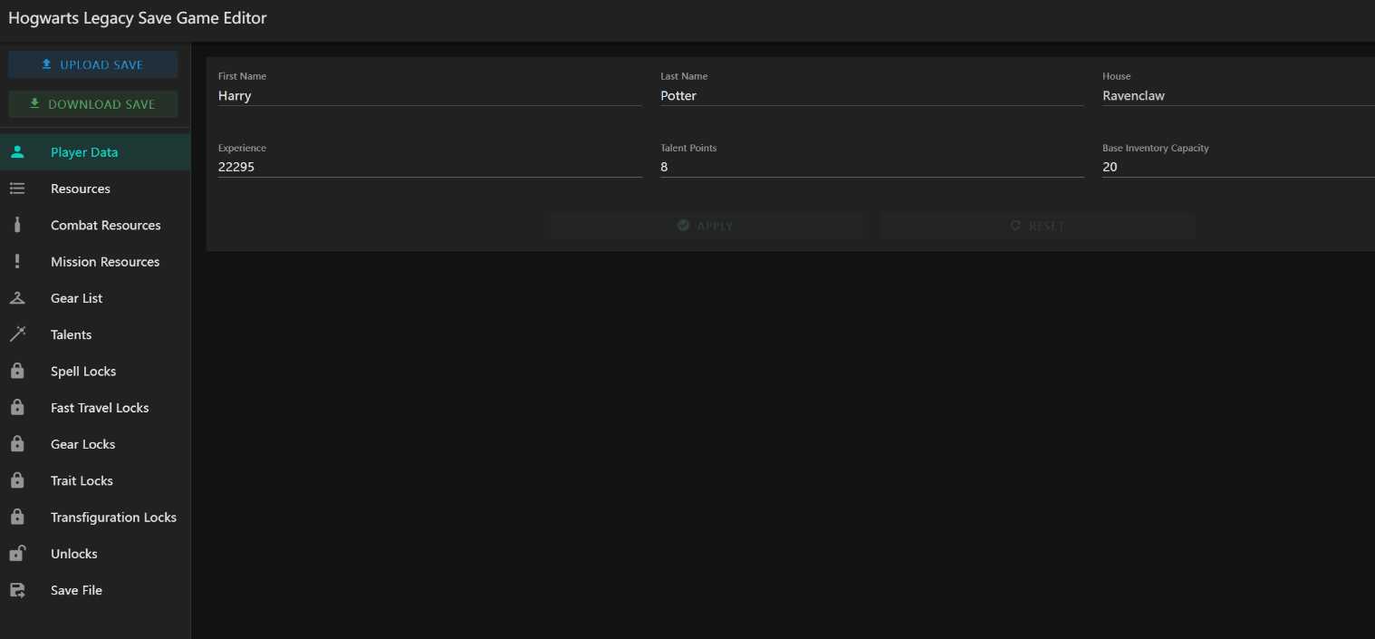 霍格沃茨之遗游戏存档编辑器1.7.1 - 天能资源