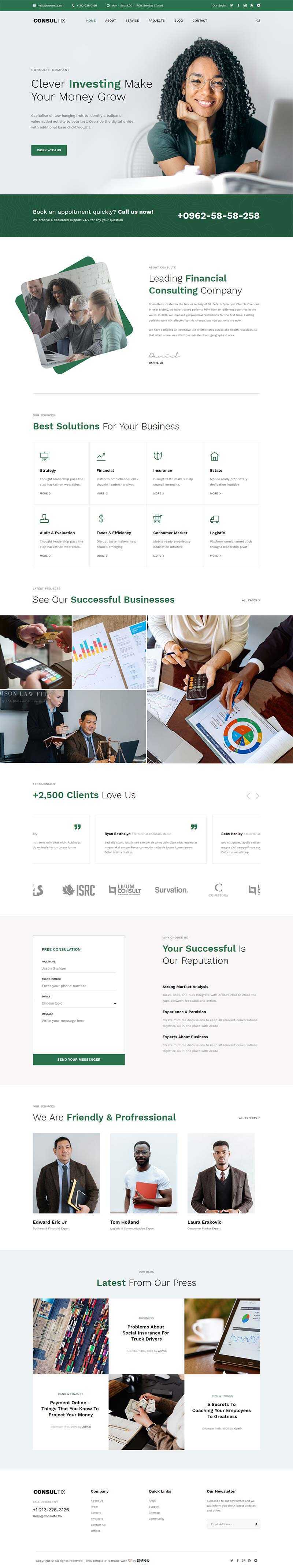 bootstrap创业项目投资公司html5网站模板 - 天能资源