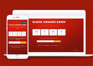 宽屏新年倒计时类网站模板下载 - 天能资源