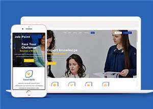 响应式公司职业管理服务HTML网页模板下载 - 天能资源