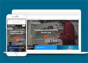 宽屏牙科诊所医疗网站模板下载 - 天能资源