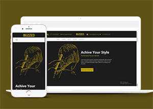 简洁发型设计培训学校网站模板 - 天能资源