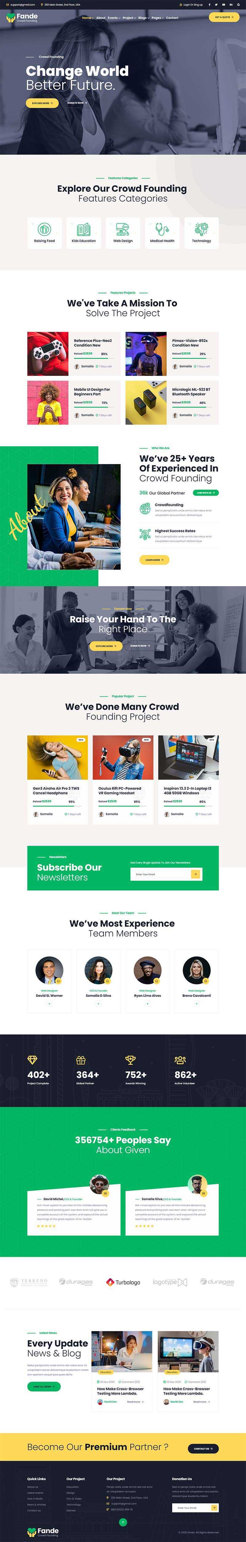 创业投资众筹平台HTML5模板 - 天能资源