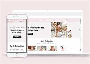 简洁婚纱定制电子商务网站模板 - 天能资源