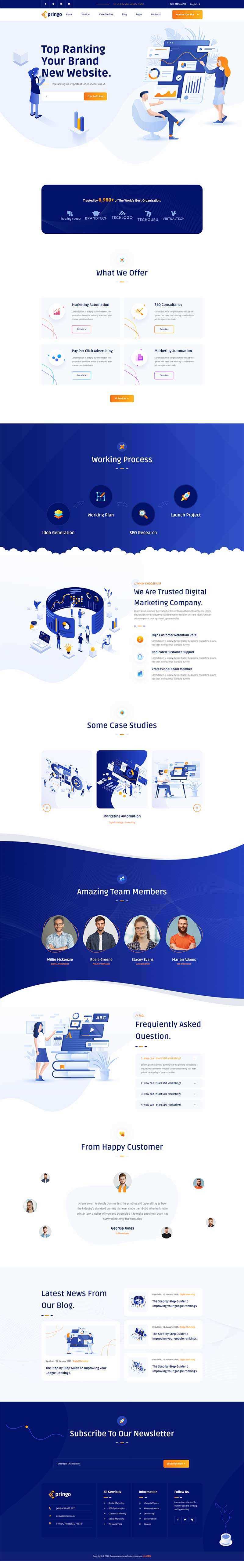 SEO营销咨询服务公司网站html模板 - 天能资源