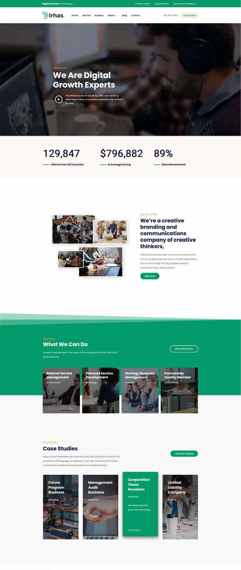 数字软件信息科技公司官网html模板 - 天能资源