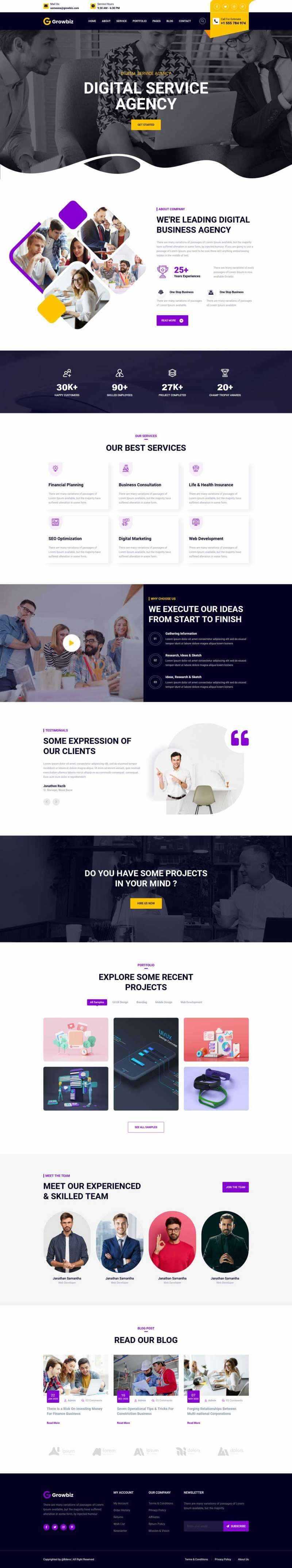 Bootstrap数字软件服务官网HTML5模板 - 天能资源