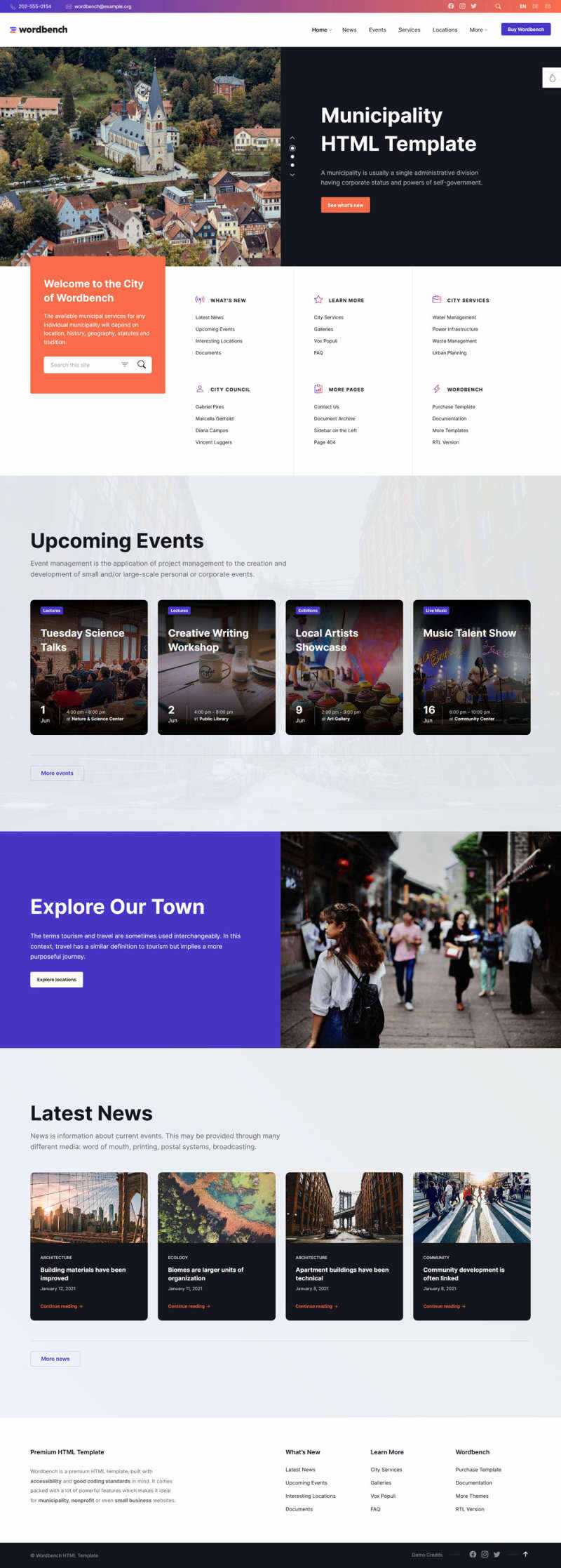 响应式本地生活社区类网页html模板 - 天能资源