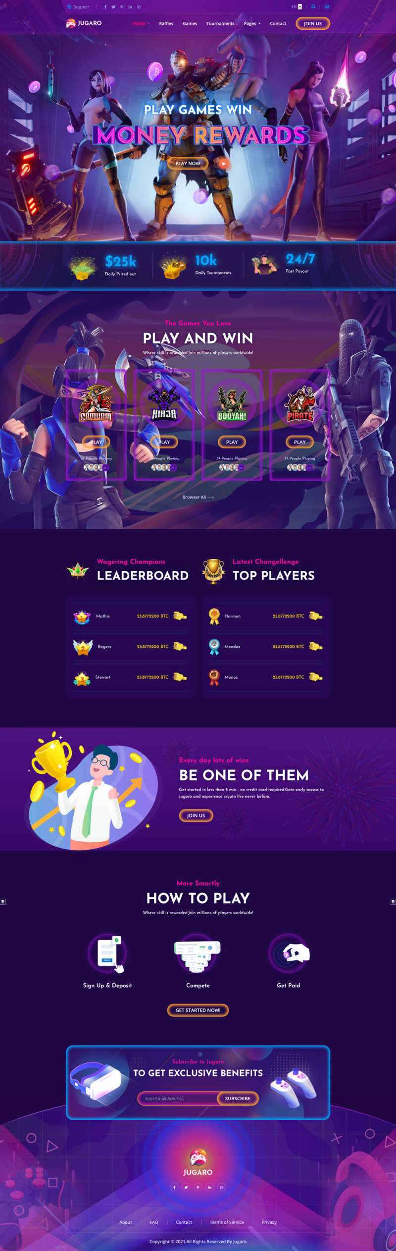 bootstrap响应式电子竞技游戏官网HTML模板 - 天能资源