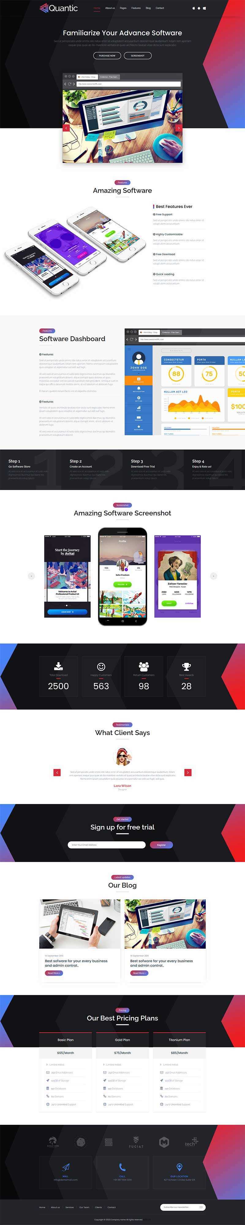软件开发设计服务公司网站html模板 - 天能资源