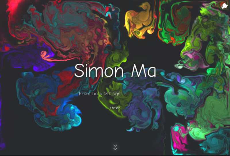 炫彩流光下拉翻页引导页html模板 - 天能资源