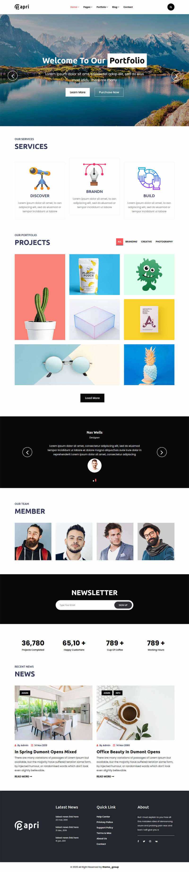 bootstrap多功能的企业介绍展示html5模板 - 天能资源