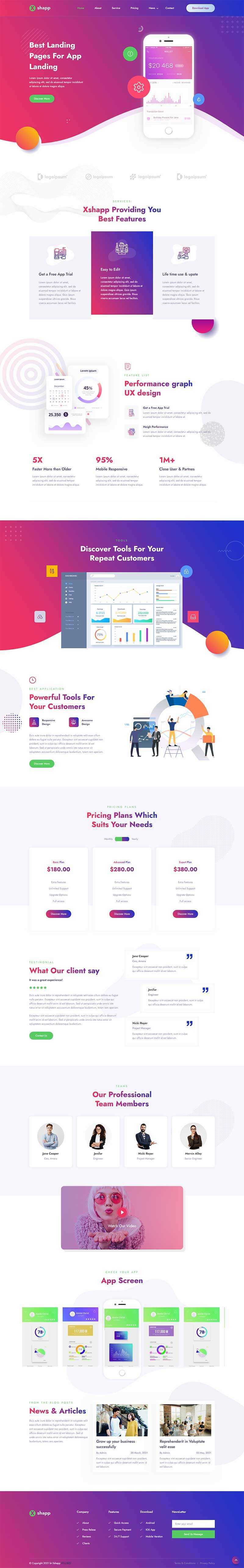 响应式app软件功能介绍官网html模板 - 天能资源