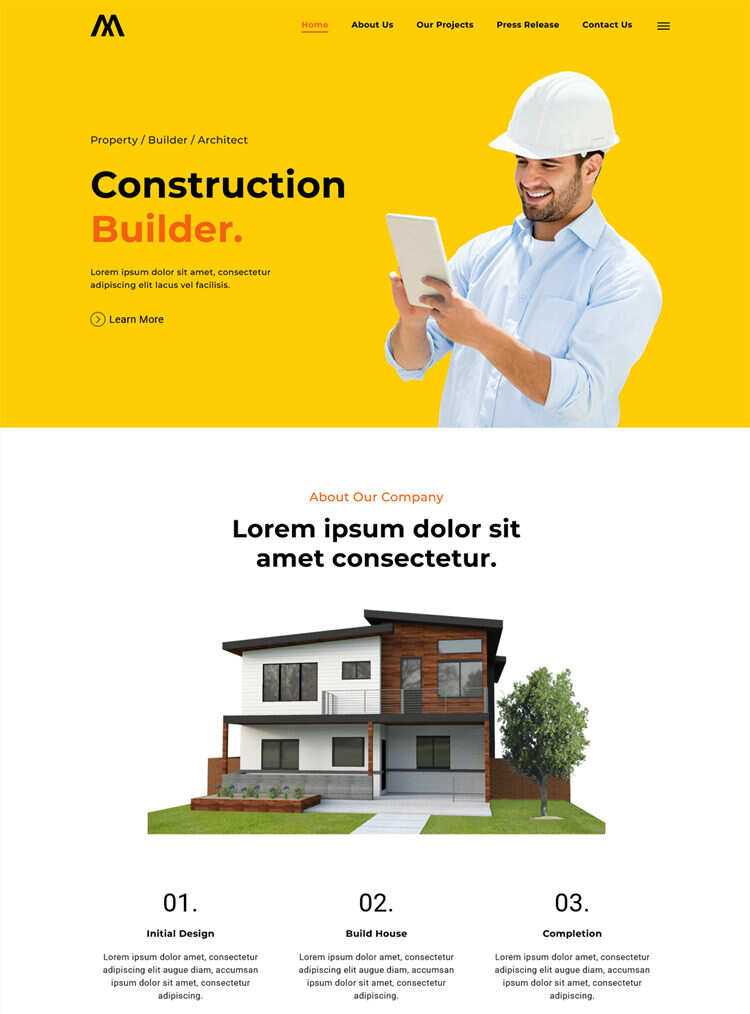 房地产建筑开发商网站html5模板 - 天能资源