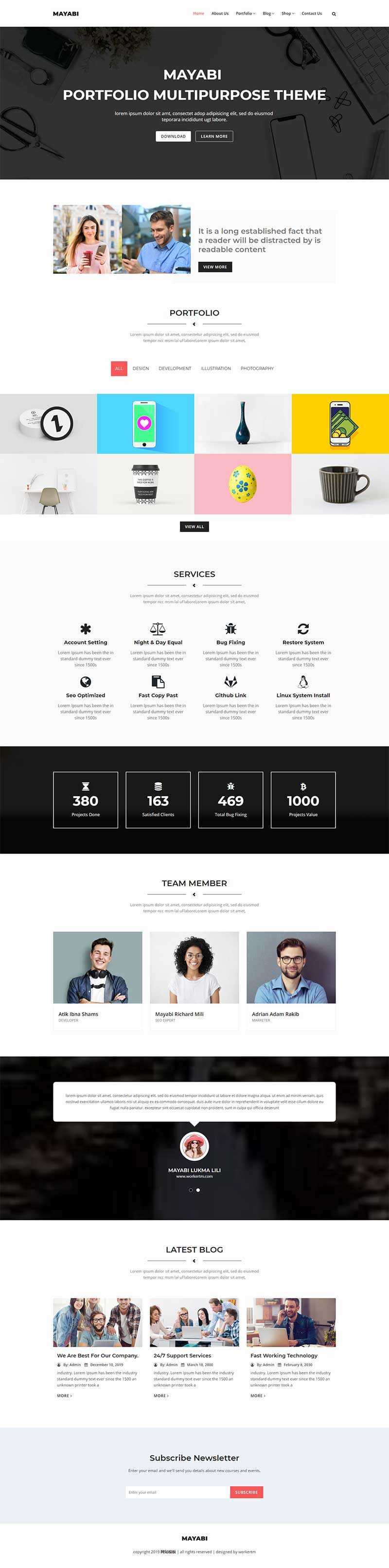 响应式多用途的公司业务展示HTML5模板 - 天能资源