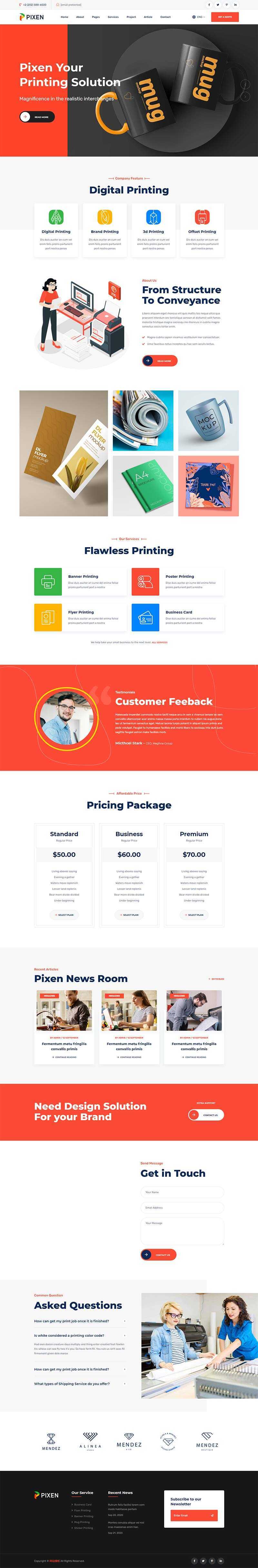 bootstrap响应式平面广告印刷设计公司HTML5模板 - 天能资源